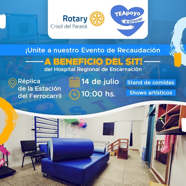 Rotary Crisol del Paraná invita a su gran actividad a beneficio del HRE