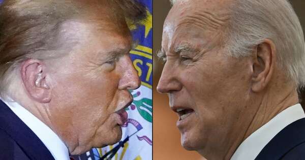 La Nación / Biden-Trump debatirán el jueves, sin público y con micrófonos silenciados