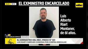 Exministro de Educación, preso en la Agrupación Especializada por lesión de confianza  - ABC Noticias - ABC Color