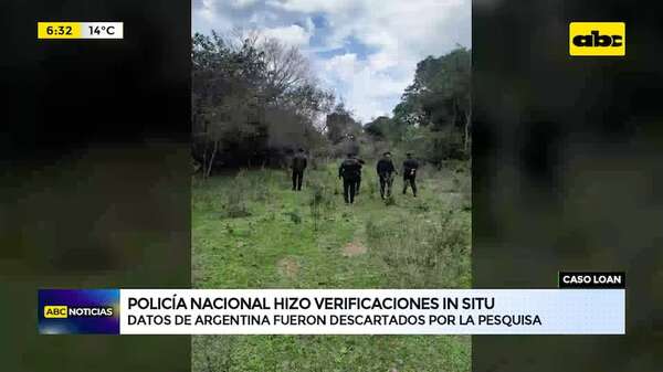 Caso Loan: Policía Nacional hizo verificaciones in situ - ABC Noticias - ABC Color