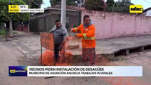 Barrio San Pablo: Vecinos piden instalación de desagües - ABC Noticias - ABC Color