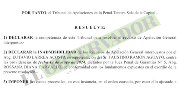 Declaran como inadmisibles 2 reposiciones de presunto narco por no agotar los recursos disponibles