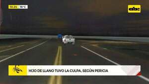 Accidente fatal de Santiago Llano: esto revela la pericia accidentológica  - ABC Noticias - ABC Color