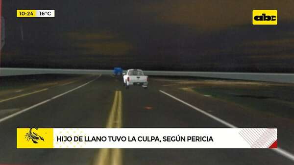 Accidente fatal de Santiago Llano: esto revela la pericia accidentológica - ABC Noticias - ABC Color