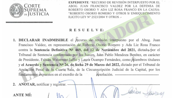 Quedó firme la condena al policía Roberto Osorio y su esposa, por enriquecimiento