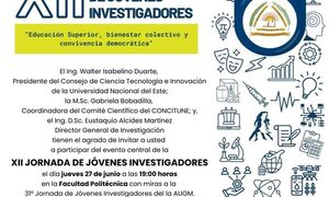 Invitan a participar de la Xll Jornada de Jóvenes Investigadores -UNE