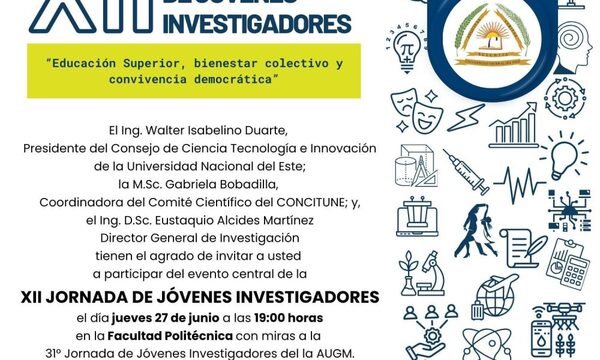 Invitan a participar de la Xll Jornada de Jóvenes Investigadores -UNE