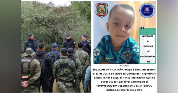 Interpol Paraguay colabora con Argentina en investigación por desaparición de Loan Peña