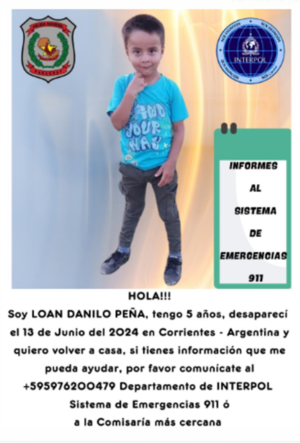 12 días de la desaparición del niño argentino - Portal Digital Cáritas Universidad Católica