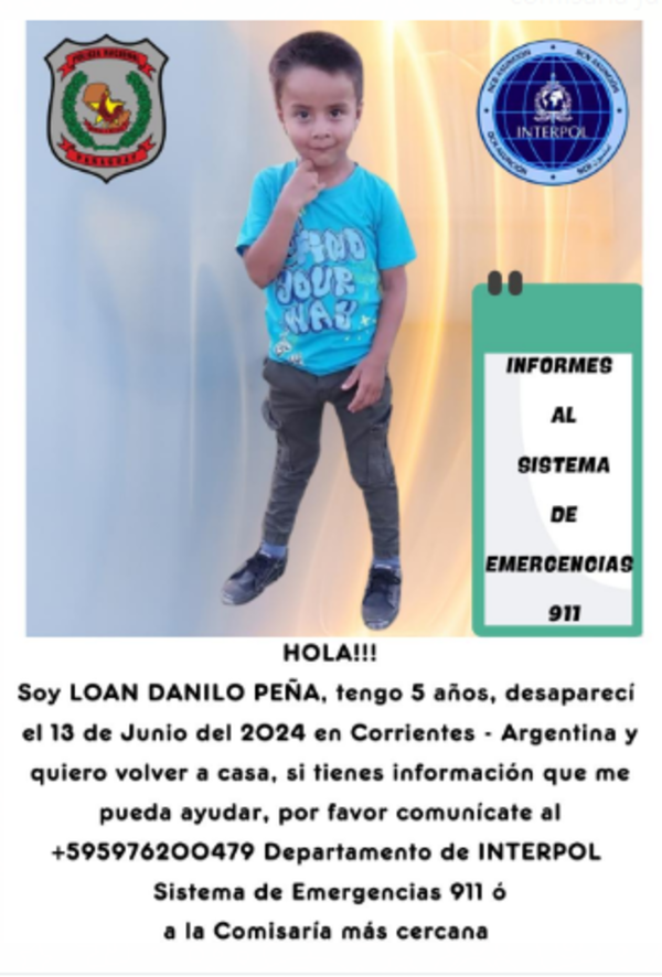 12 días de la desaparición del niño argentino - Portal Digital Cáritas Universidad Católica