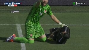 Se desplomó uno de los árbitros del partido entre Canadá y Perú