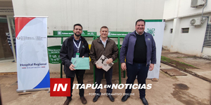 YACYRETÁ DONA CONTENEDORES DE RESIDUOS AL HOSPITAL REGIONAL DE ENCARNACIÓN - Itapúa Noticias
