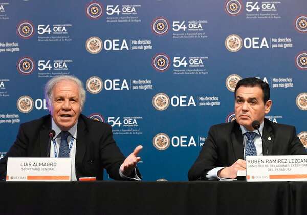 OEA inaugura su 54ª asamblea hoy y pondrá énfasis en crimen organizado - Política - ABC Color