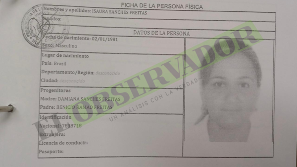 A pesar de contar con arresto domiciliario, Isaura Sánchez se fugó a Brasil con su pareja, quien estaba en rebeldía