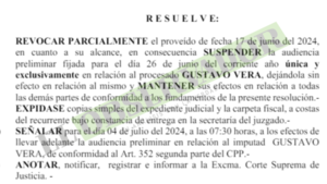 Reprograman audiencia preliminar para un acusado en vaciamiento de Ára de Finanzas 