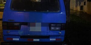 Hallan furgoneta utilizada por asaltantes de casa de cambios