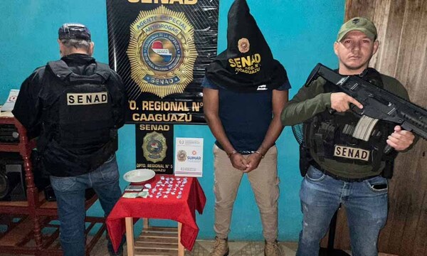 Capturan a joven de 25 años que fraccionaba cocaína en Caaguazú – Prensa 5