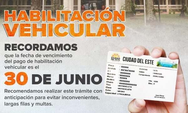 Municipalidad de CDE abrirá sábado para gestión de habilitaciones que vencen el 30 de junio