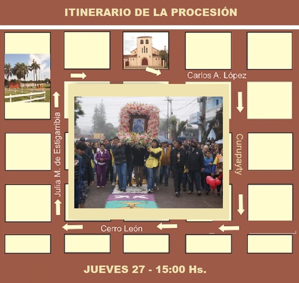 La procesión se iniciará este jueves 27 a las 15:00 horas - Radio Imperio 106.7 FM