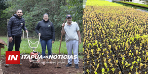 MUNICIPALIDAD DE CAMBYRETÁ PREPARA SUELO PARA HUERTA FAMILIAR EN ARROYO PORÃ. - Itapúa Noticias