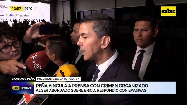 Crimen organizado: Peña evade tema Erico y apunta hasta a la prensa - ABC Noticias - ABC Color