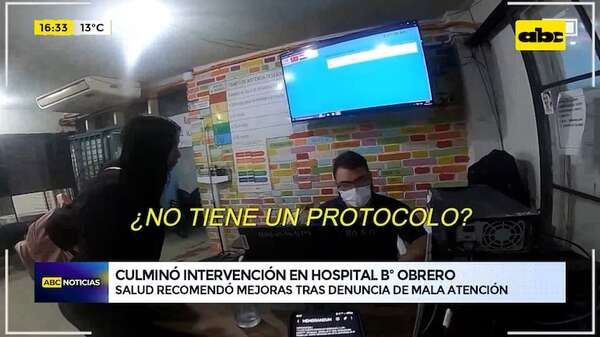 Video: las recomendaciones de Salud al Hospital de Barrio Obrero tras intervención por denuncia de mala atención - ABC Noticias - ABC Color