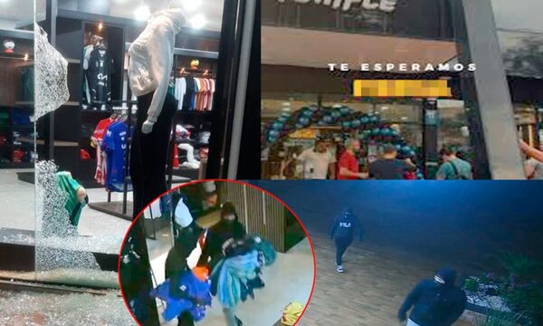 Roban tienda de artículos deportivos y llevan productos por valor de unos G. 20 millones – Diario TNPRESS