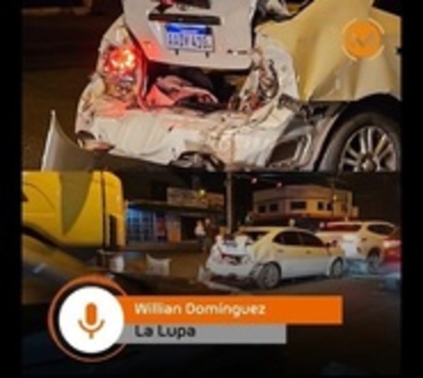 Ebrio al volante provocó un triple choque en zona del Abasto - Paraguay.com