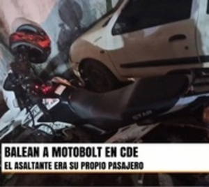 Motobolt fue asaltado y baleado por su pasajero en Ciudad del Este - Paraguay.com