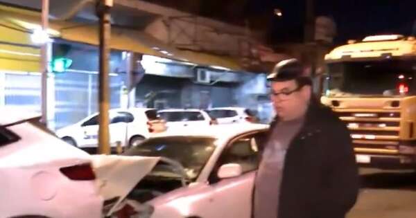La Nación / Triple choque: dos de los choferes involucrados dieron positivo al alcotest