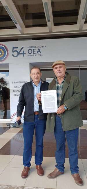 Exobreros de Itaipú presentan nota en Asamblea de la OEA - Nacionales - ABC Color