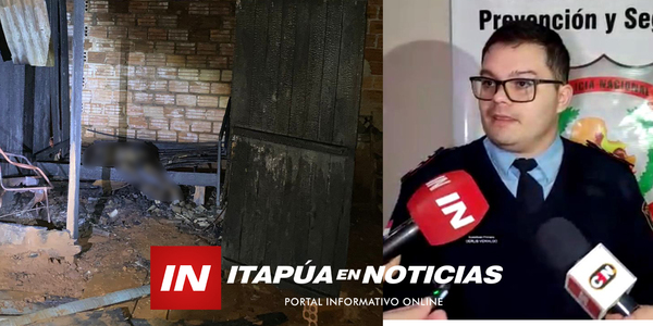 SE PRESUME QUE UN CIGARRILLO INICIÓ EL INCENDIO QUE ACABÓ CON LA VIDA DE UN ANCIANO - Itapúa Noticias