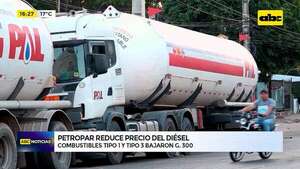 Petropar reduce precio del diésel: combustibles tipo 1 y tipo 3 bajaron G. 300 - ABC Noticias - ABC Color