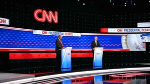 El primer debate presidencial arranca sin apretón de manos entre Biden y Trump