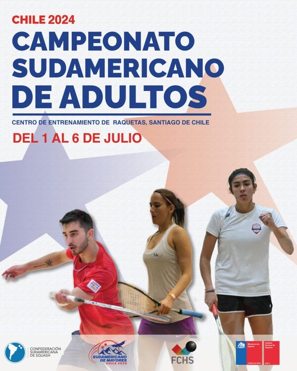 Viaja a Santiago la selección de squash para el sudamericano adulto