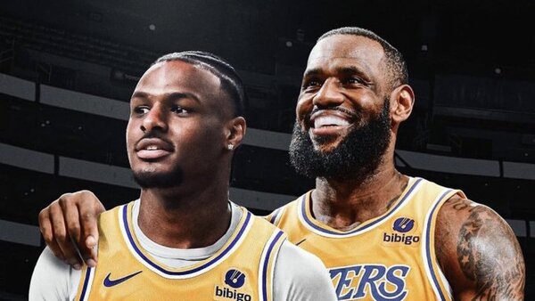 Los Lakers eligen al hijo de LeBron James como número 55 del draft de la NBA
