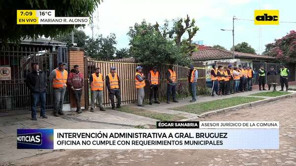 Mariano R. Alonso: realizan intervención de la oficina de la Municipalidad de Gral. Bruguez - ABC Noticias - ABC Color