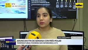 Video: Fin de semana con importante descenso de temperatura  - ABC Noticias - ABC Color
