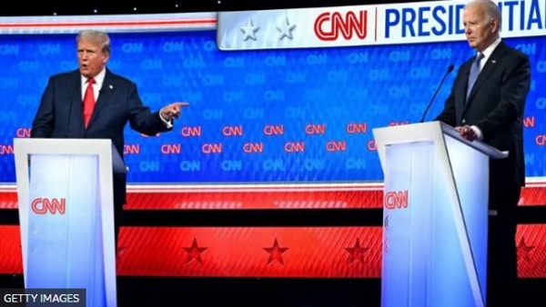 Biden y Trump se enfrentan en tenso debate presidencial