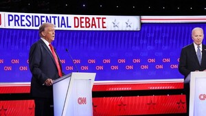 Duro primer cruce entre Biden y Trump