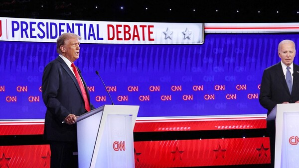 Duro primer cruce entre Biden y Trump