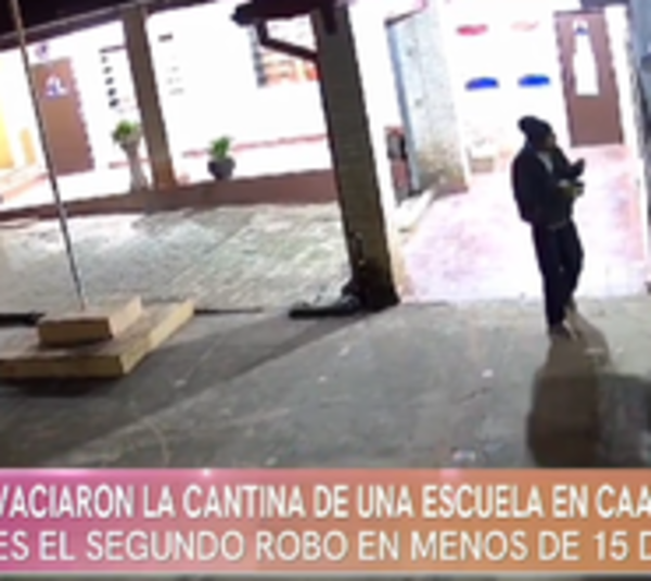 Cantina de escuela en Caacupé fue vaciada por presunto adicto - Paraguay.com