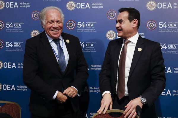 Esto dijeron Luis Almagro y Rubén Ramírez al culminar la Asamblea de la OEA - Nacionales - ABC Color