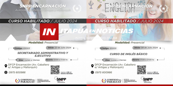 SNPP DE ENCARNACIÓN CIERRA UN SEMESTRE CON TOTAL ÉXITO EN CAPACITACIONES - Itapúa Noticias