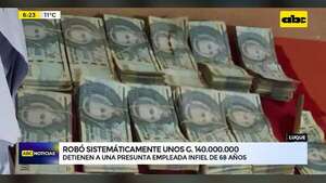 Video: Robó sistemáticamente cerca de G. 140.000.000   - ABC Noticias - ABC Color