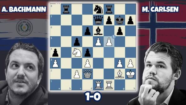 Ajedrez: Paraguayo Bachmann vence al campeón mundial Carlsen