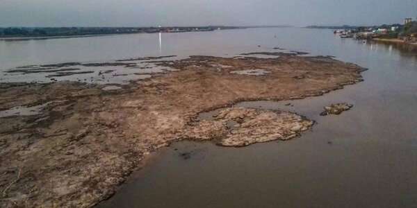 Bajante crítica de los ríos: el Paraguay a un nivel preocupante, el Paraná aún resiste