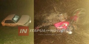 MOTOCICLISTA RESULTÓ HERIDO TRAS COLISIÓN EN CNEL. BOGADO  - Itapúa Noticias
