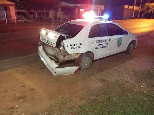 Imputan a presunto conductor ebrio que atropelló a patrullero en Pirayú - Policiales - ABC Color