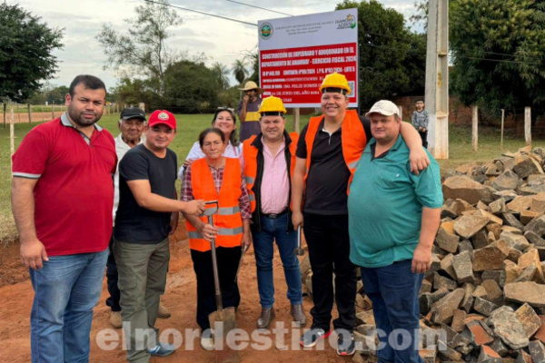 Comprometido con el progreso, gobernador Juancho Acosta inicia trabajos de empedrados en Capitán Bado, Karapaí y Cerro Corá - El Nordestino